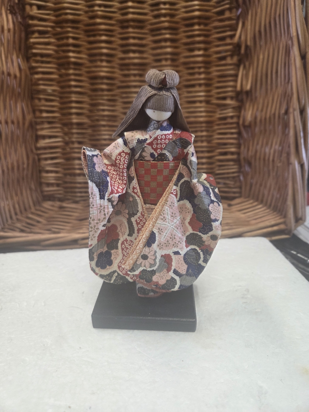 VINTAGE  JAPANESE WASHI NINGUO PAPER DOLL Handcrafted